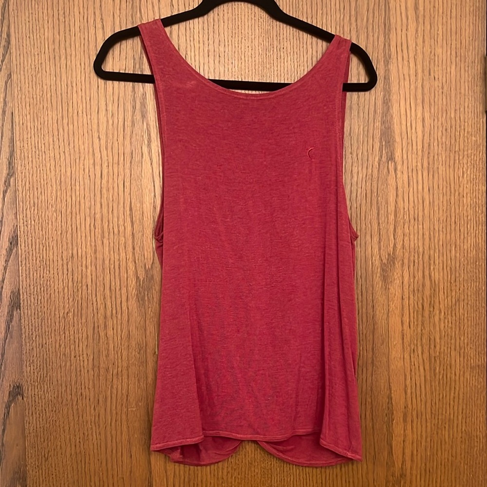 Zyia Maroon Twist Tank- EUC. Size L
